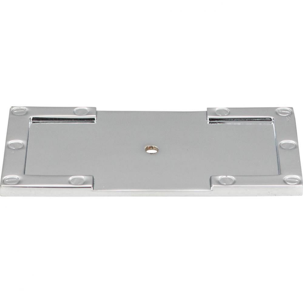 Campaign L-Bracket Backplate 3 11/16 Inch Polished Chrome