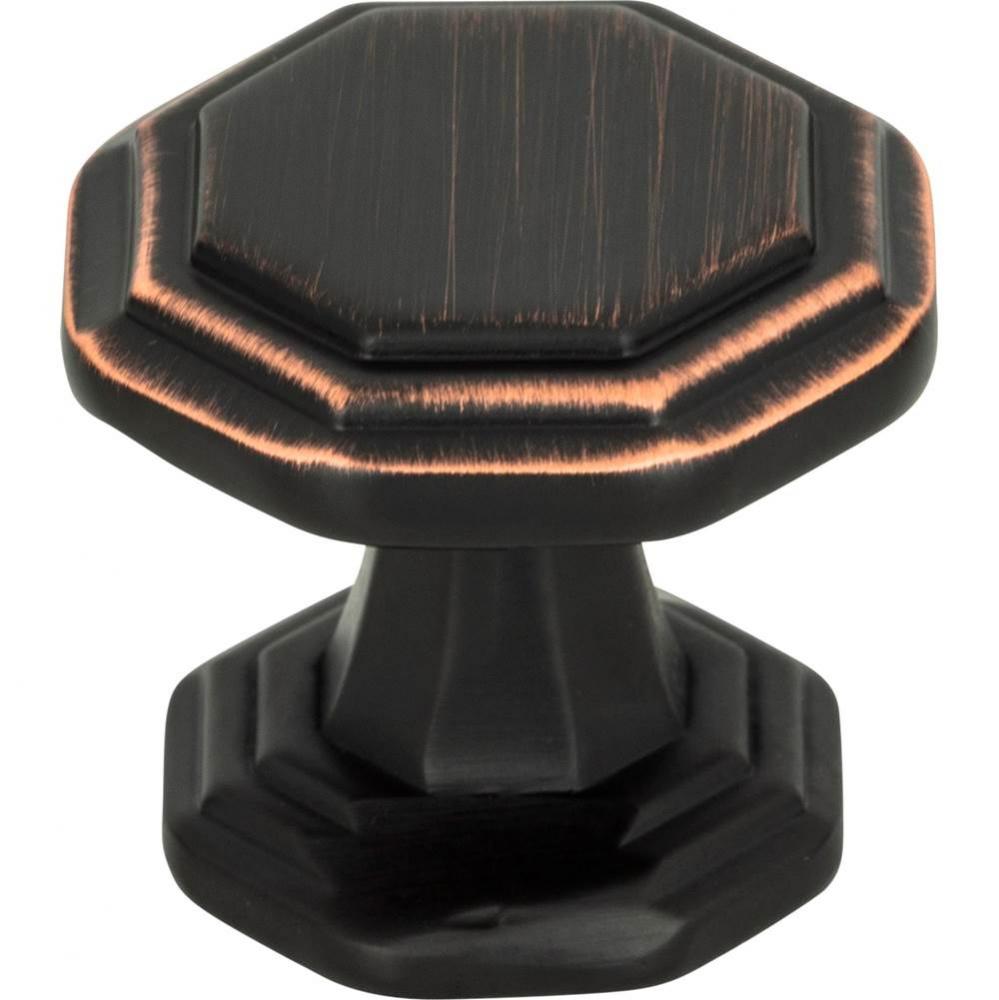 Dickinson Octagon Knob 1 1/4 Inch Venetian Bronze