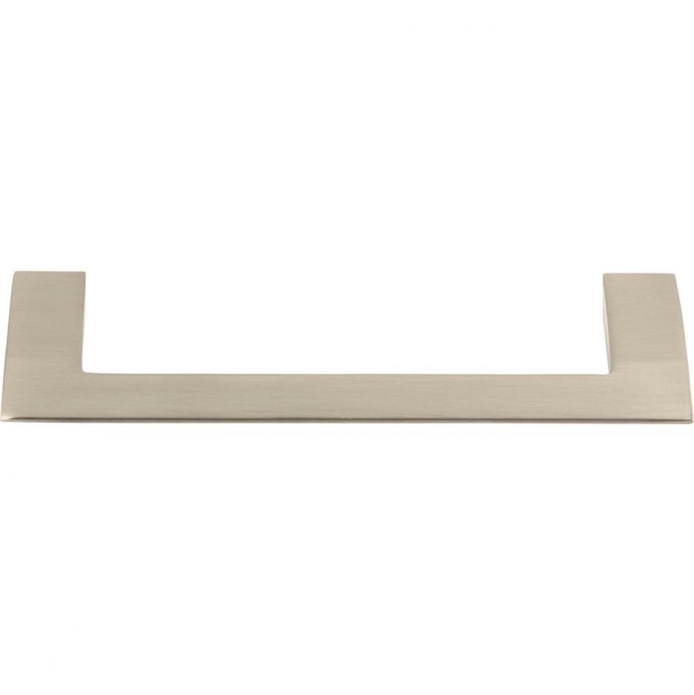Angled Drop Pull 5 1/16 Inch (c-c) Brushed Nickel