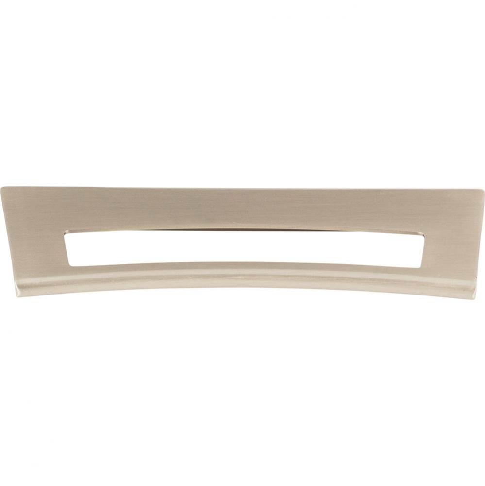 Mid Century Tab Pull 5 1/16 Inch (c-c) Brushed Nickel