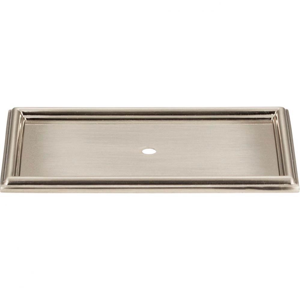 Campaign Rope Backplate 3 11/16 Inch Brushed Nickel