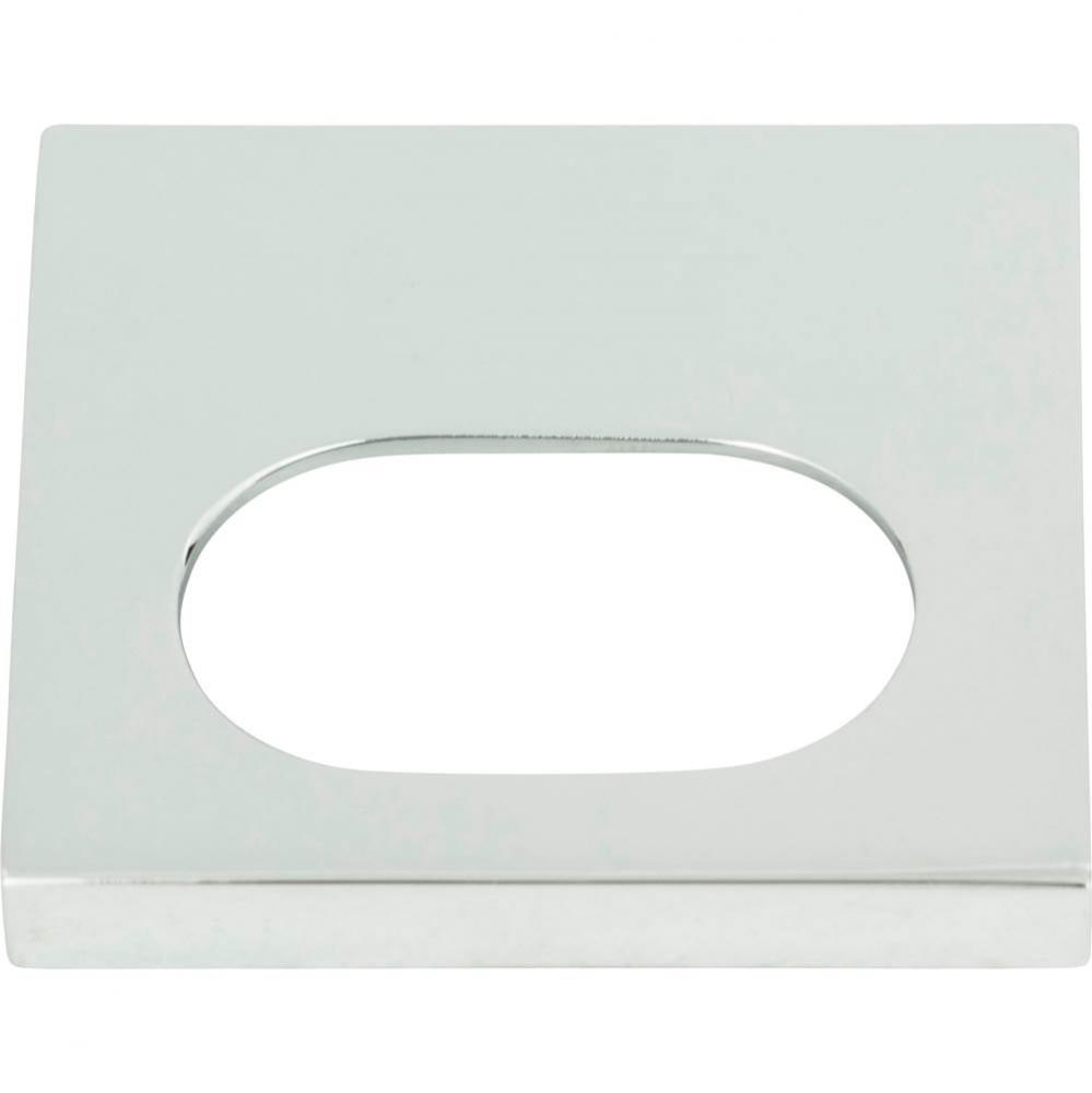 Modern Square Edge Tab Pull 1 1/4 Inch (c-c) Polished Chrome