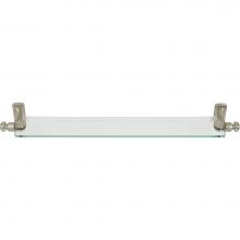 Atlas LGSF-BRN - Legacy Bath Glass Shelf 24 Inch Brushed Nickel