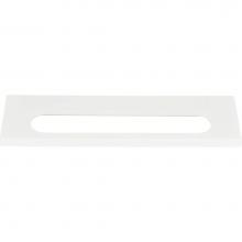 Atlas 365-WG - Modern Square Edge Tab Pull 5 1/16 Inch (c-c) High White Gloss