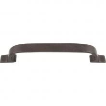Atlas 3178-O - Hamptons Expresso Leather Pull 6 5/16 Inch (c-c) Aged Bronze