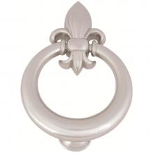 Atlas DK636-BRN - Fleur de lys Door Knocker  Brushed Nickel