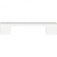 Atlas A836-WG - Thin Square Pull 3 3/4 Inch (c-c) High White Gloss