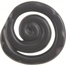 Atlas 140-BL - Scroll Knob 1 1/2 Inch Matte Black