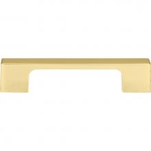 Atlas A836-FG - Thin Square Pull 3 3/4 Inch (c-c) French Gold
