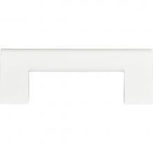 Atlas A878-WG - Round Rail Pull 3 Inch (c-c) High White Gloss