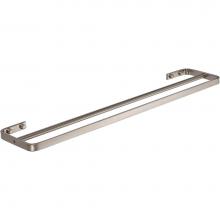 Atlas SODTB600-BRN - Solange Bath Towel Bar 24 Inch Double Brushed Nickel