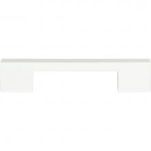 Atlas A867-WG - Thin Square Pull 5 1/16 Inch (c-c) High White Gloss