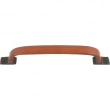 Atlas 3179-O - Hamptons Saddle Leather Pull 6 5/16 Inch (c-c) Aged Bronze