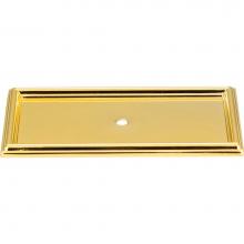 Atlas 379-PB - Campaign Rope Backplate 3 11/16 Inch Polished Brass