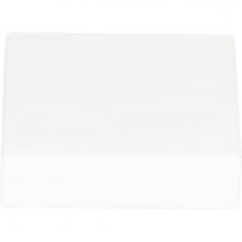 Atlas A833-WG - Thin Square Knob 1 1/4 Inch High White Gloss