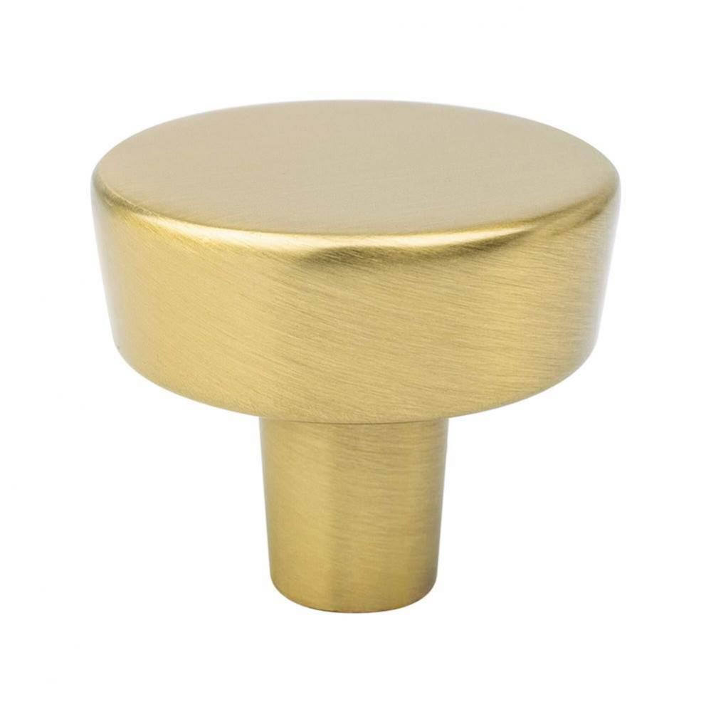 Brookridge Modern Brushed Gold Round Knob