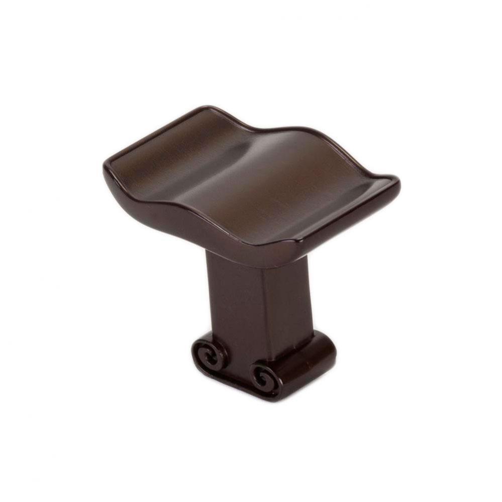 Brenda Oil Rubbed Bronze Knob - This knob has a tooth on the bottom.