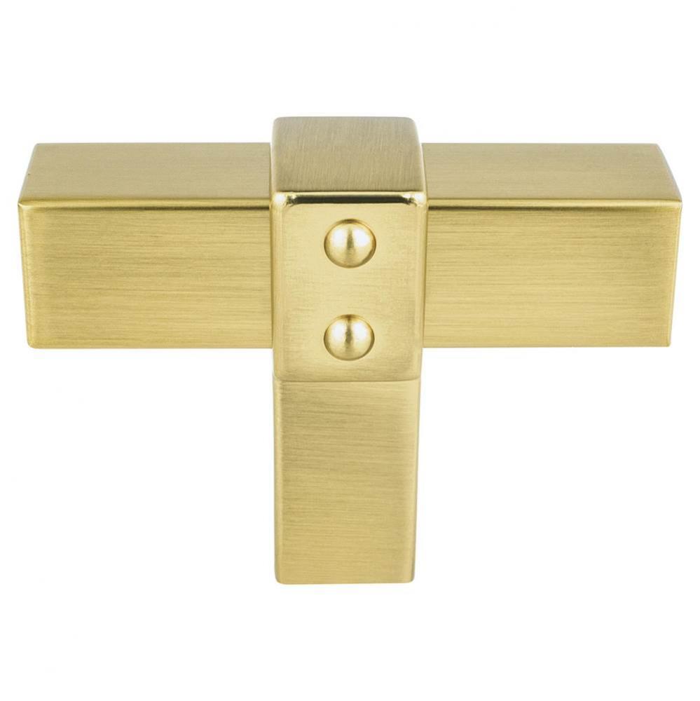 Rivet Rebel Modern Brushed Gold Knob