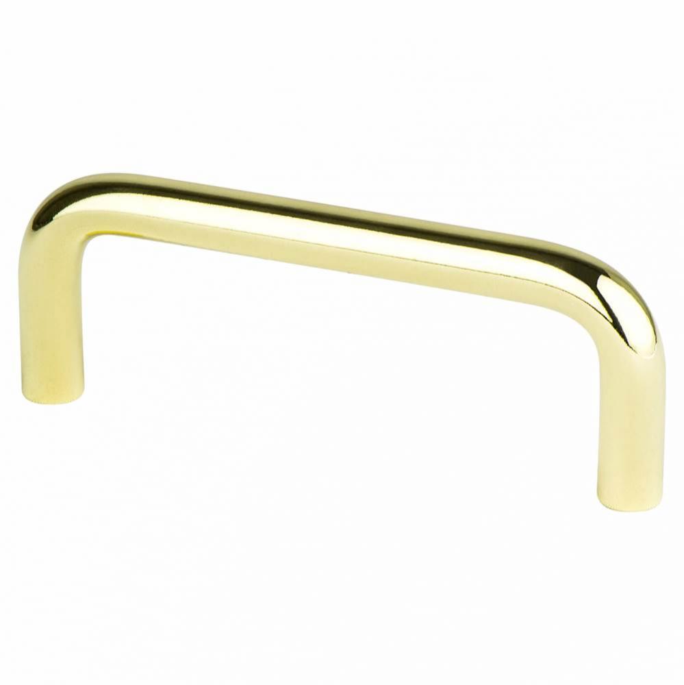 Zurich 3in Polished Brass Pull