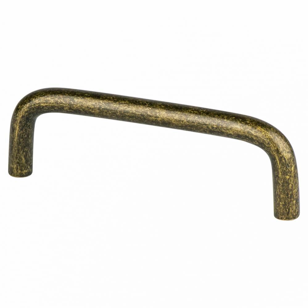 Zurich 3 1/2in Antique Brass Pull