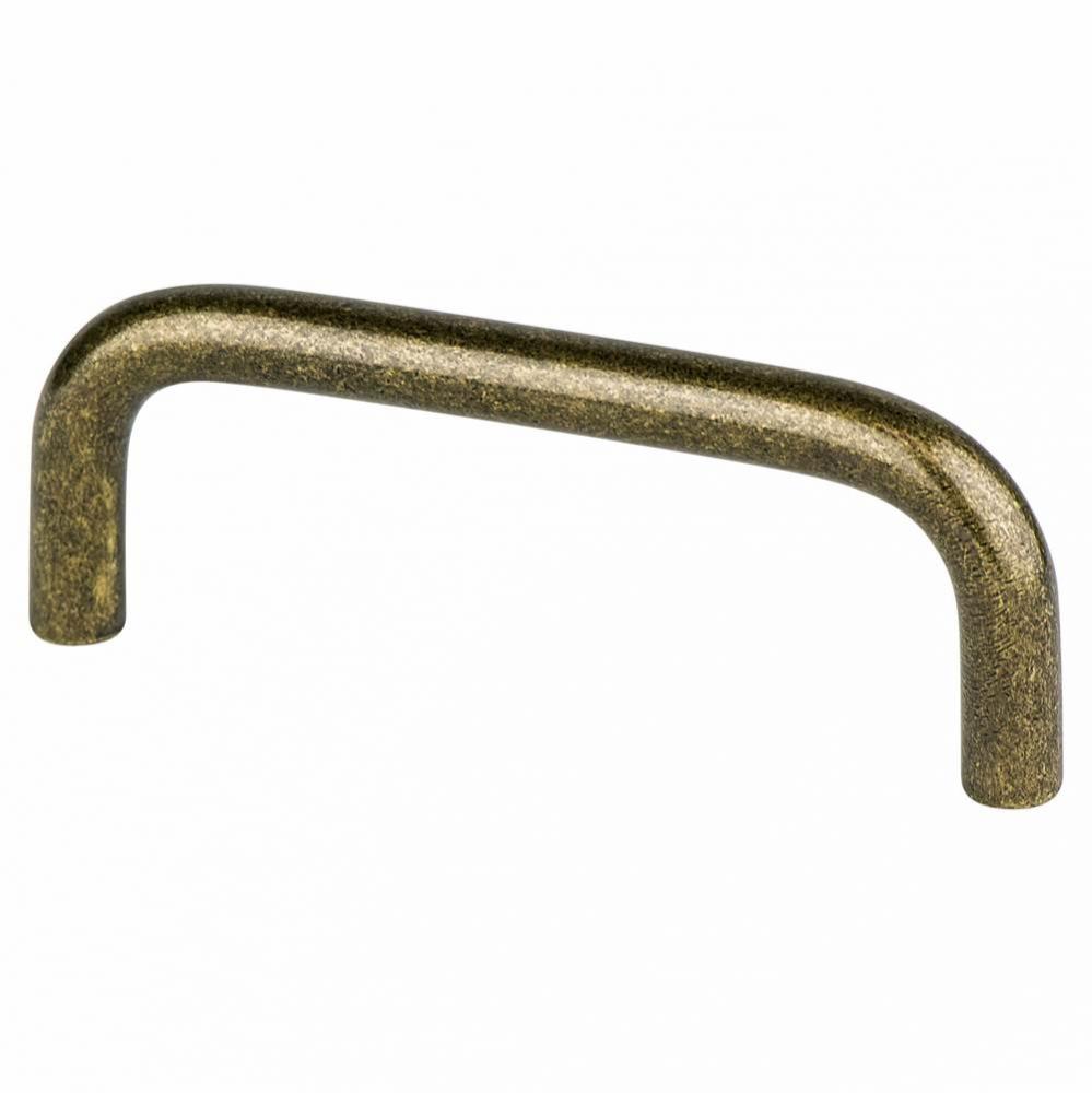 Zurich 3in Antique Brass Pull