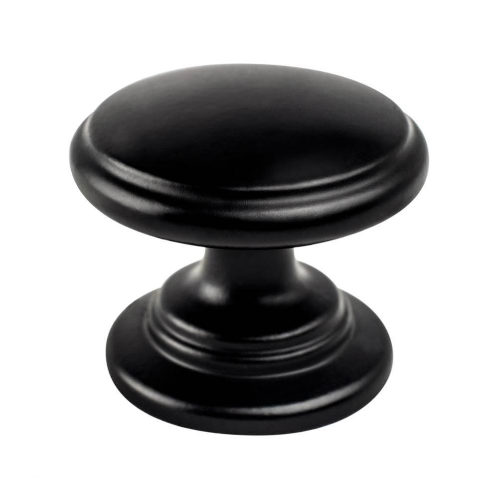 Traditional Advantage Two Matte Black Tiered Knob