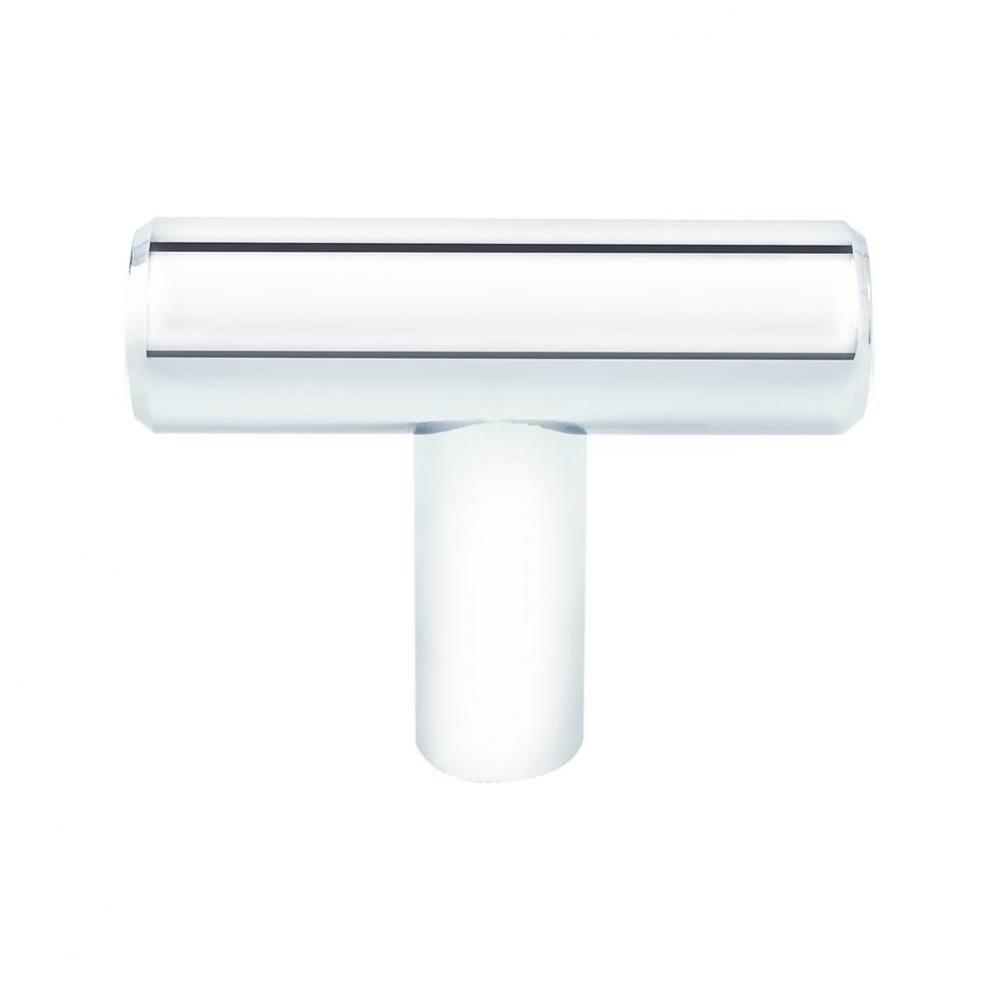 Transitional Advantage Two Polished Chrome T-Bar Knob