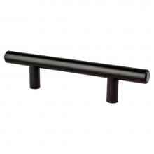 Berenson 0830-2055-P - Tempo 3 inch CC Black Bar Pull