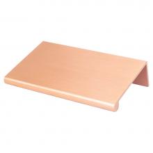 Berenson 1047-40BC-P - Bravo 56mm CC Brushed Copper Edge Pull - Part measures 1/16in. Thickness