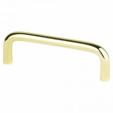 Berenson 6152-203-P - Zurich 3 1/2in Polished Brass Pull