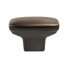 Berenson 9185-10VB-P - Transitional Advantage One Verona Bronze Rounded Rectangle Knob  -This knob has a tooth on the bot