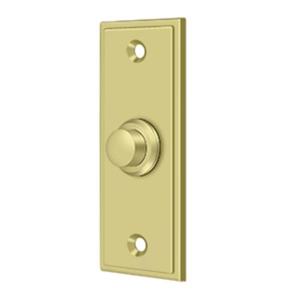 Bell Button, Rectangular Contemporary