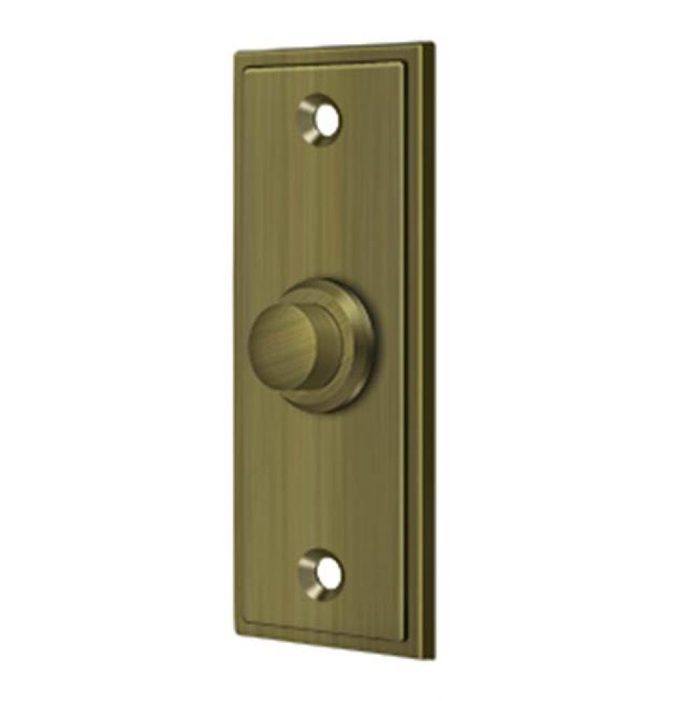 Bell Button, Rectangular Contemporary