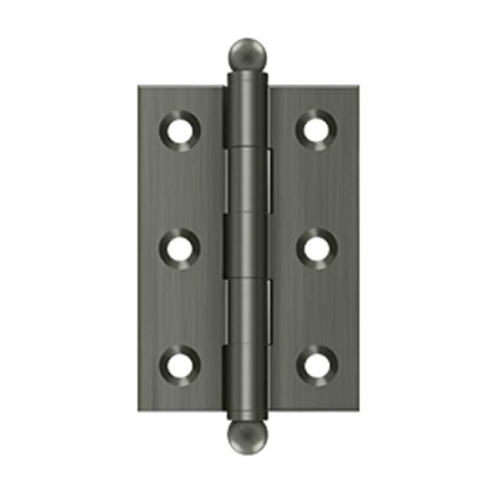 2-1/2&apos;&apos; x 1-11/16&apos;&apos; Hinge, w/ Ball Tips