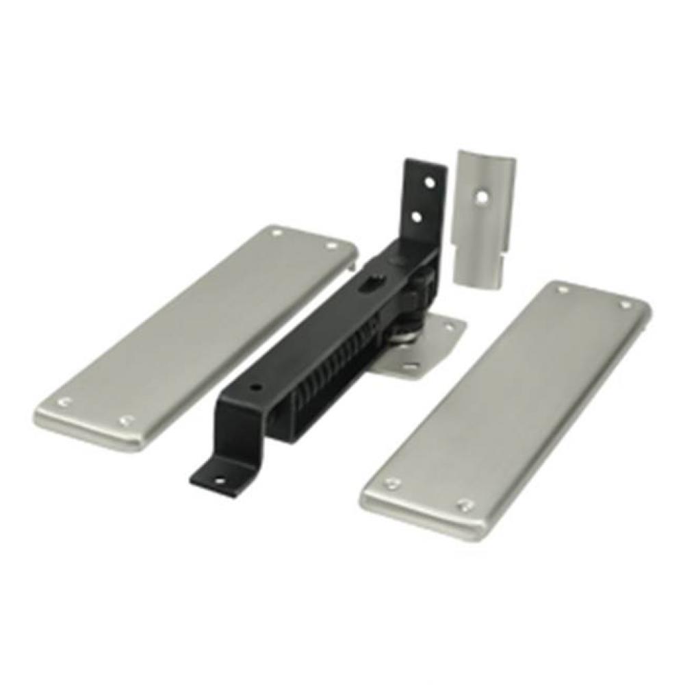 Spring Hinge, Double Action w/ Solid Brass Cover Plates