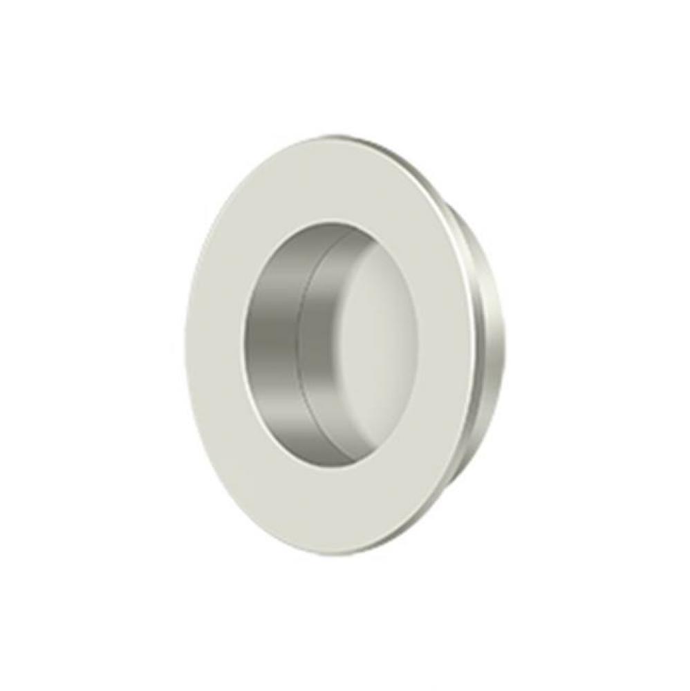 Flush Pull, Round, HD, 1-7/8&apos;&apos;, Solid Brass