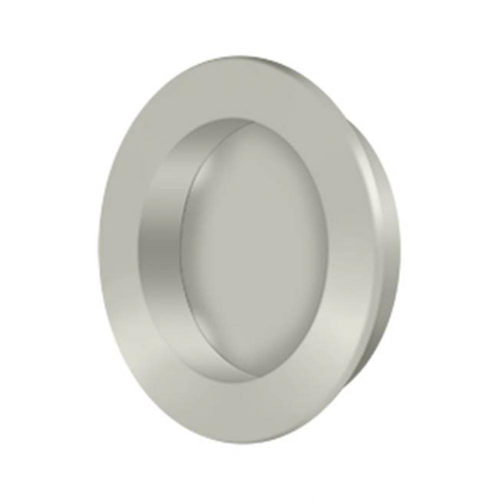 Flush Pull , Round, HD, 2-3/8&apos;&apos;, Solid Brass