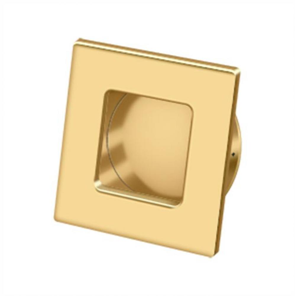 Flush Pull, Square, HD, 2-3/4&apos;&apos; x 2-3/4&apos;&apos;, Solid Brass