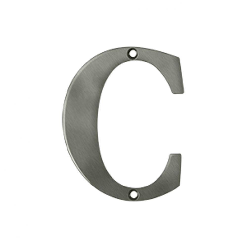 4&apos;&apos; Residential Letter C