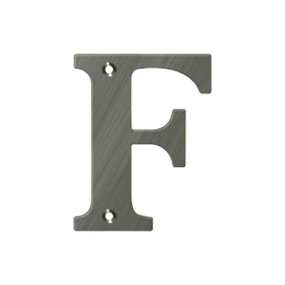 4&apos;&apos; Residential Letter F