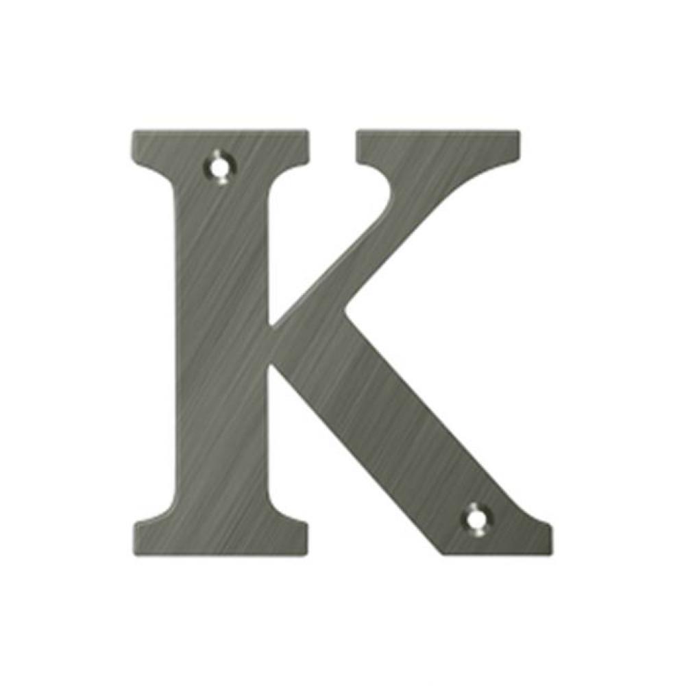 4&apos;&apos; Residential Letter K