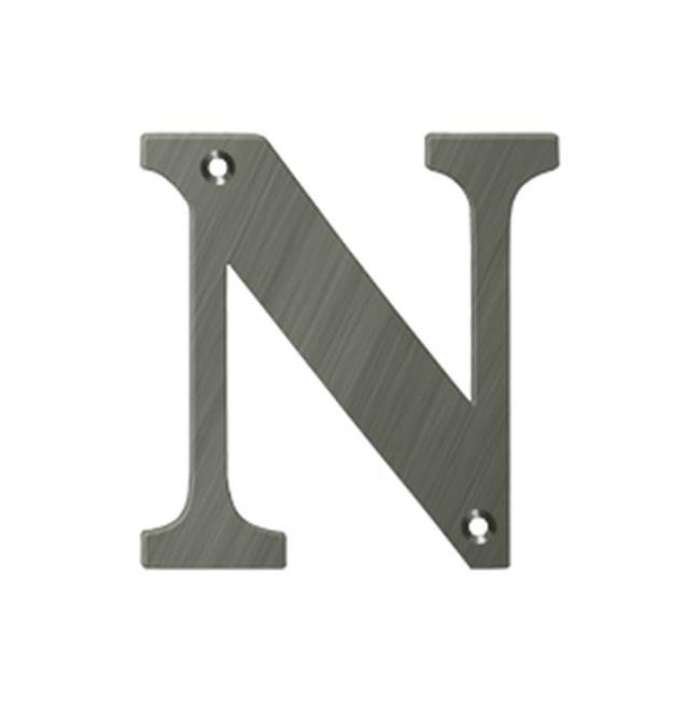 4&apos;&apos; Residential Letter N