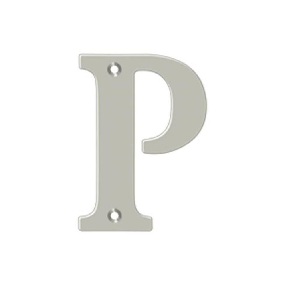 4&apos;&apos; Residential Letter P