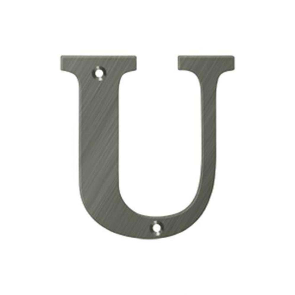 4&apos;&apos; Residential Letter U