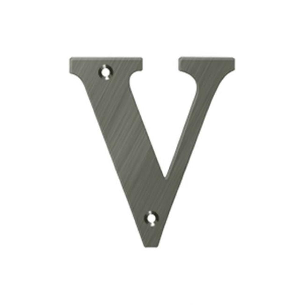 4&apos;&apos; Residential Letter V