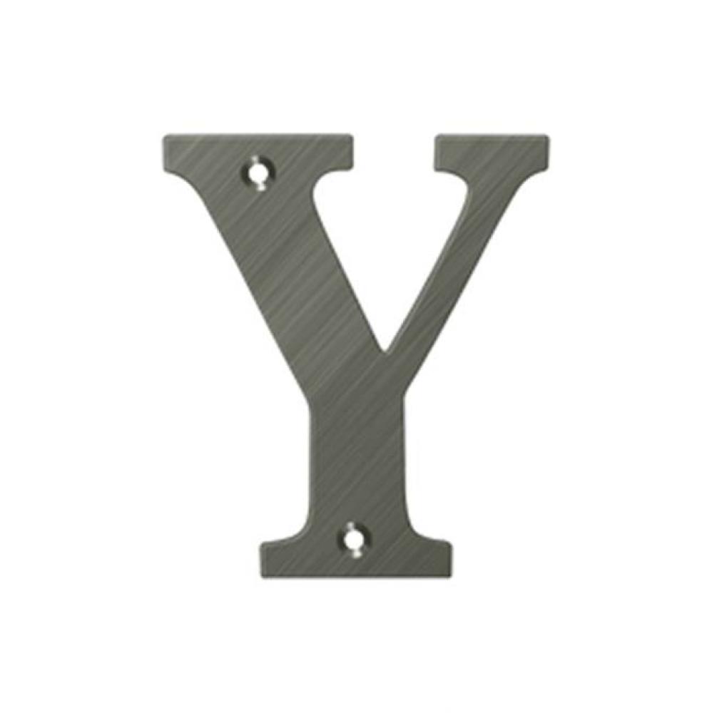 4&apos;&apos; Residential Letter Y