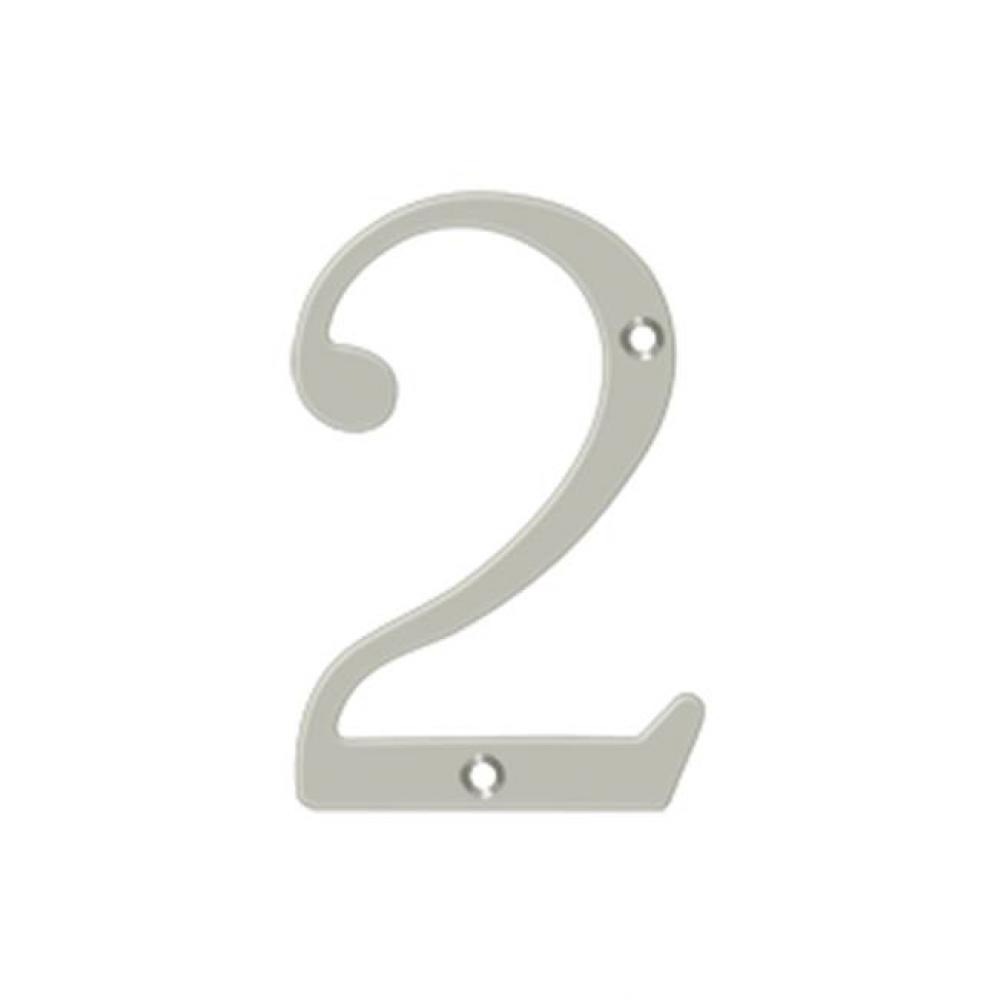 4&apos;&apos; Numbers, Solid Brass