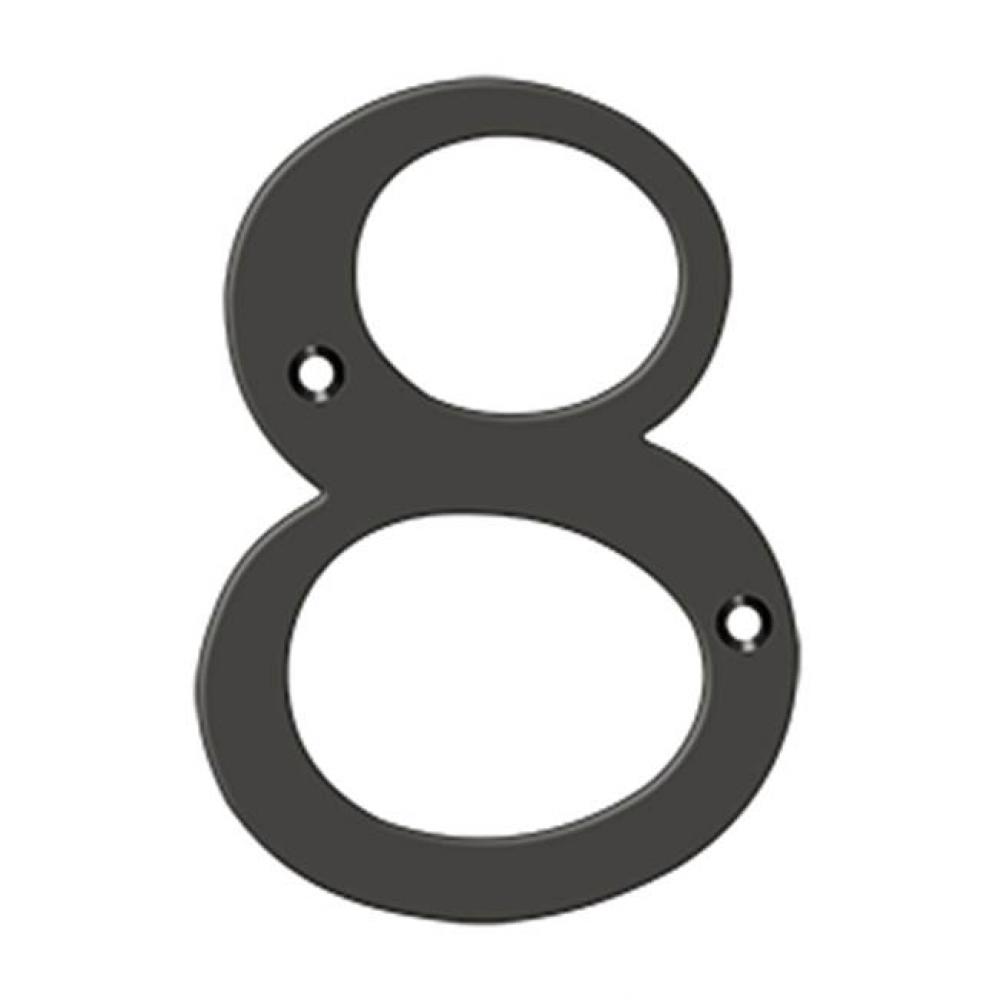 6&apos;&apos; Numbers, Solid Brass