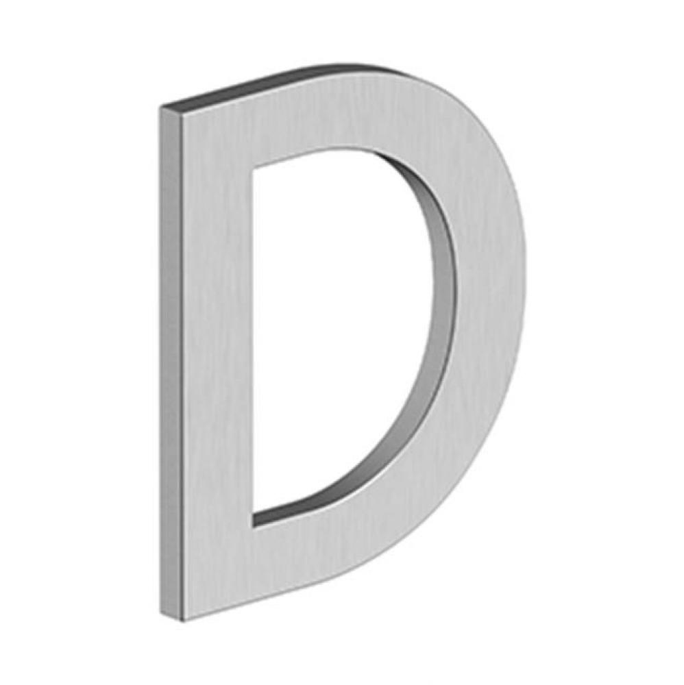 4&apos;&apos; LETTER D, B SERIES WITH RISERS, STAINLESS STEEL