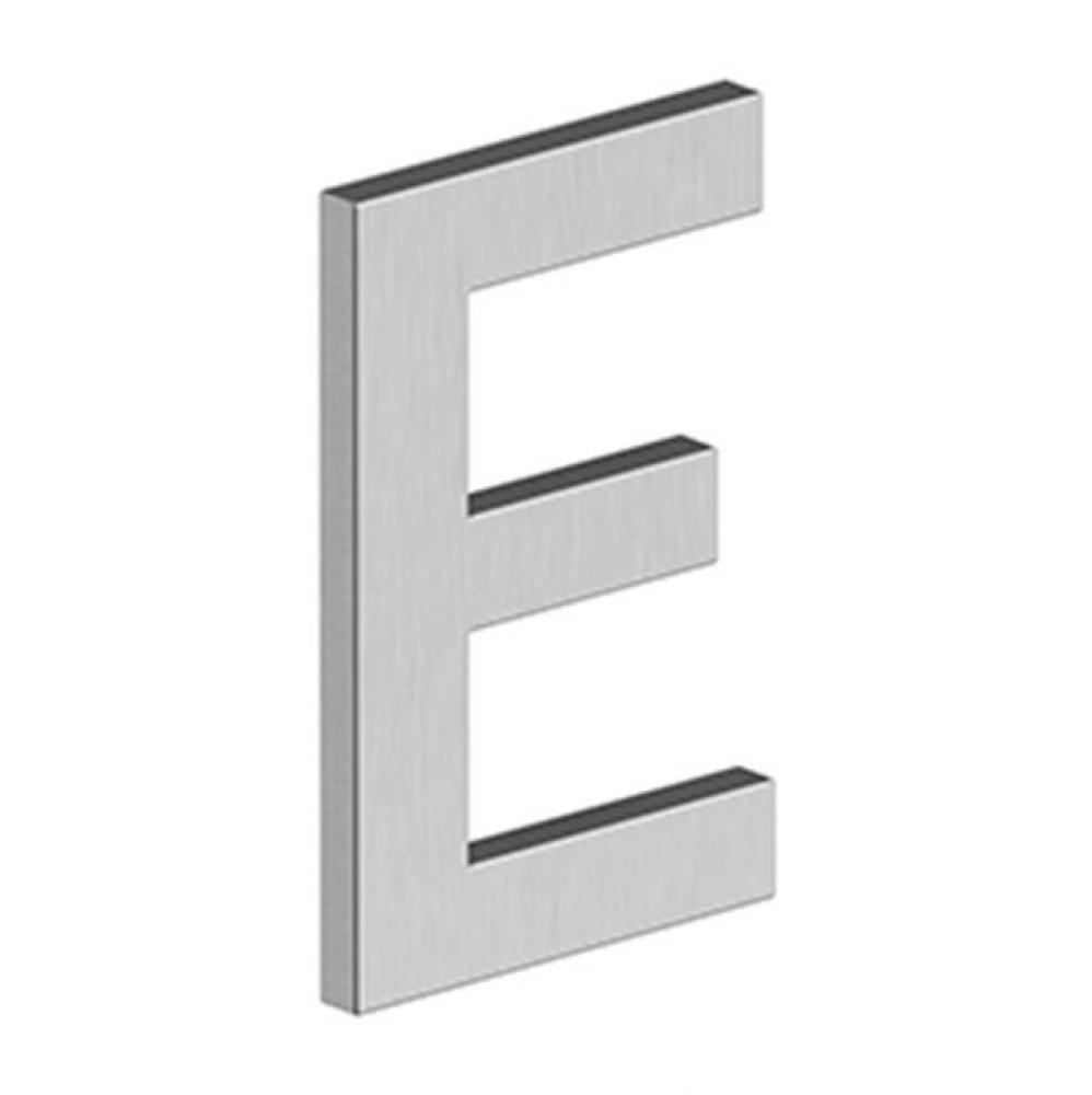 4&apos;&apos; LETTER E, B SERIES WITH RISERS, STAINLESS STEEL